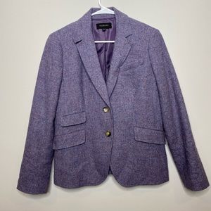 Talbots Wool Blend 2-button Blazer in Heather Purple size 6